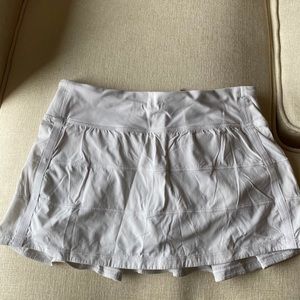 Lululemon white tennis skirt